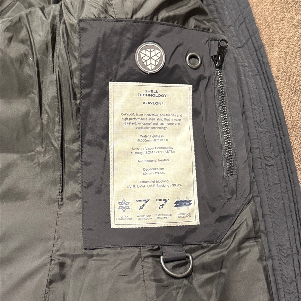 Whitesky Black Puffer Jacket - Picture 2 of 5